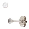 Solitär Ohrstecker Zirkonia weiß 2,8mm rund 333 Gold Weißgold Ohrschmuck