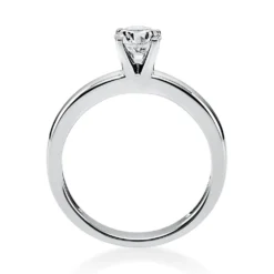 Solitär Ring Damenring aus 585 Gold Weißgold mit Diamant Brillant 0,50 Ct.