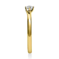 Solitär Ring Damenring aus 585 Gold Gelbgold mit Diamant Brillant 0,15 Ct.