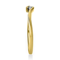 Solitär Ring Damenring aus 750 Gold Gelbgold mit Diamant Brillant 0,05 Ct.