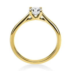 Solitär Ring Damenring aus 750 Gold Gelbgold mit Diamant Brillant 0,50 Ct.