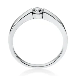 Solitär Ring Damenring aus 950 Platin mit Diamant Brillant 0,25 Ct.