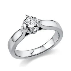 Solitär Ring Damenring aus 950 Platin mit Diamant Brillant 0,70 Ct. 4er-Krappe