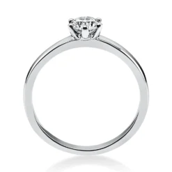 Solitär Ring Damenring aus 950 Platin mit Diamant Brillant 0,40 Ct. 6er-Krappe