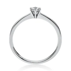 Solitär Ring Damenring aus 950 Platin mit Diamant Brillant 0,20 Ct. 6er-Krappe