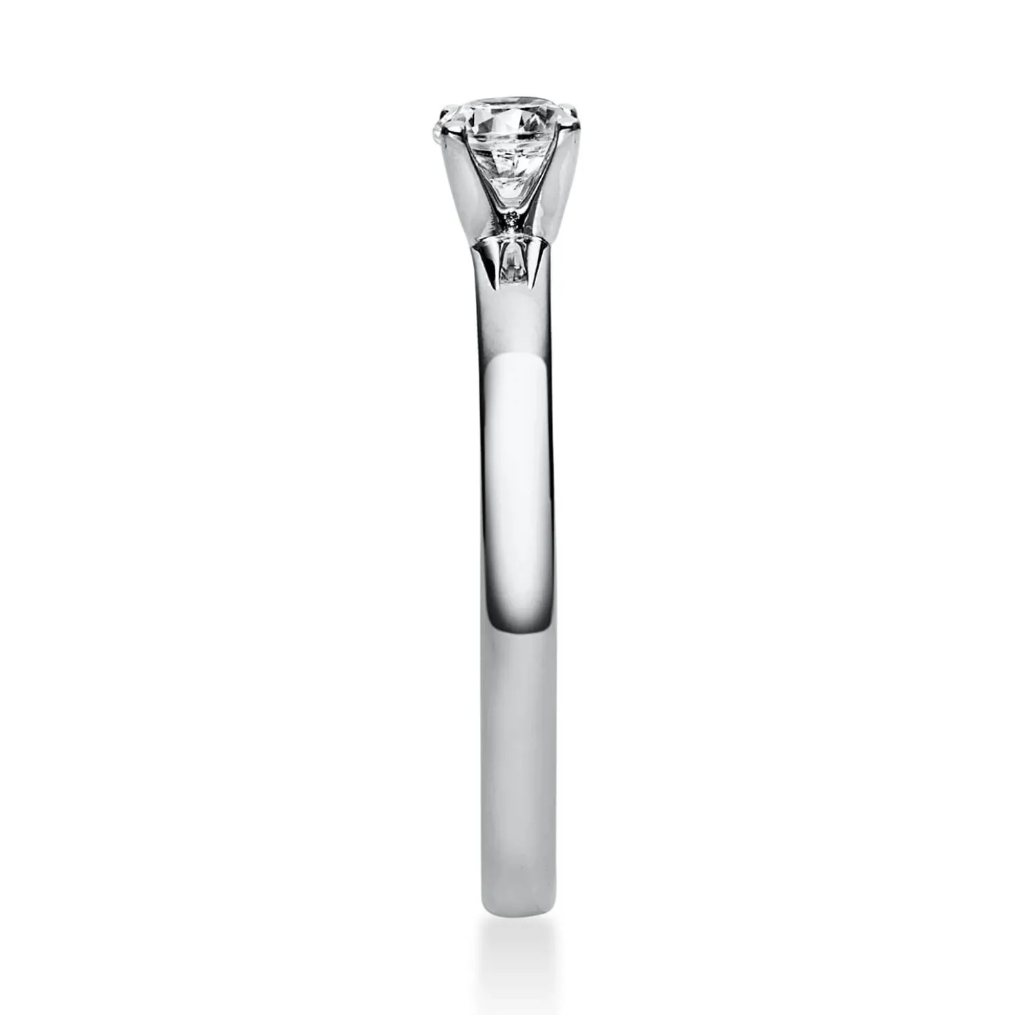 Solitär Ring Damenring aus 950 Platin mit Diamant Brillant 0,30 Ct. 4er-Krappe