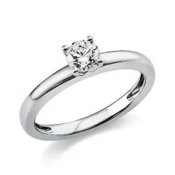 Solitär Ring Damenring aus 950 Platin mit Diamant Brillant 0,40 Ct. 4er-Krappe