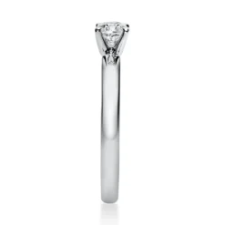 Solitär Ring Damenring aus 950 Platin mit Diamant Brillant 0,40 Ct. 4er-Krappe