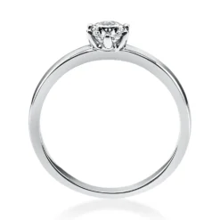 Solitär Ring Damenring aus 950 Platin mit Diamant Brillant 0,30 Ct. 6er-Krappe