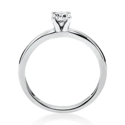 Solitär Ring Damenring aus 950 Platin mit Diamant Brillant 0,25 Ct 4er-Krappe