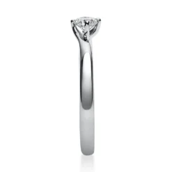 Solitär Ring Damenring aus 950 Platin mit Diamant Brillant 0,20 Ct. 4er-Krappe