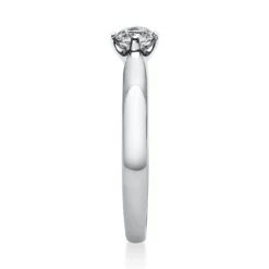 Solitär Ring Damenring aus 950 Platin mit Diamant Brillant 0,25 Ct 4er-Krappe