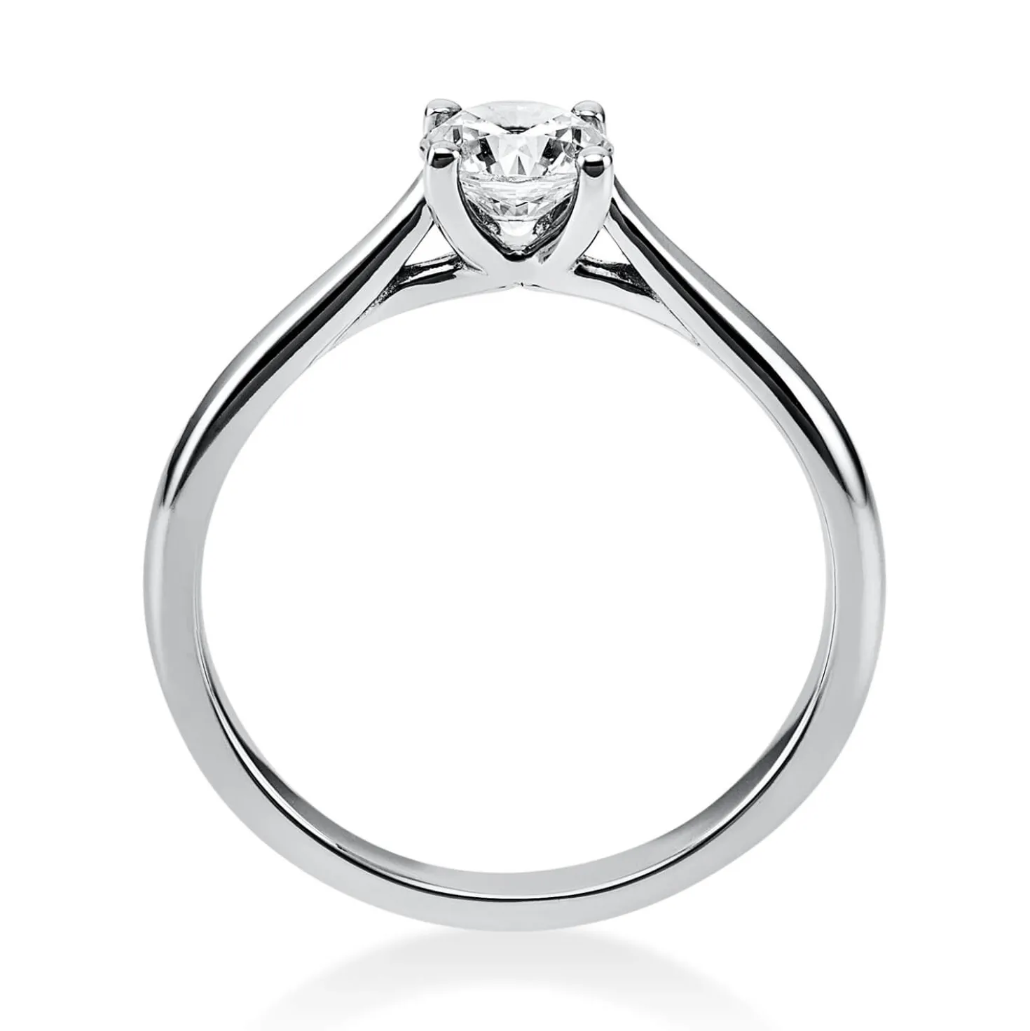 Solitär Ring Damenring aus 950 Platin mit Diamant Brillant 0,50 Ct.