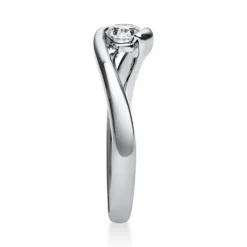 Solitär Ring Damenring aus 950 Platin mit Diamant Brillant 0,25 Ct.