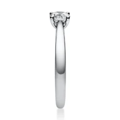 Solitär Ring Damenring aus 950 Platin mit Diamant Brillant 0,40 Ct. 4er-Krappe