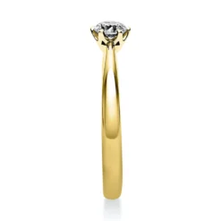 Solitär Ring Damenring 750 Gold Gelbgold mit Diamant Brillant 0,25 Ct 6er-Krappe
