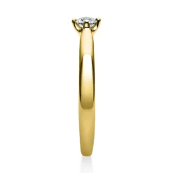 Solitär Ring Damenring 750 Gold Gelbgold mit Diamant Brillant 0,15 Ct 4er-Krappe