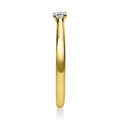 Solitär Ring Damenring 585 Gold Gelbgold Diamant Brillant 0,10 Ct. 4er-Krappe