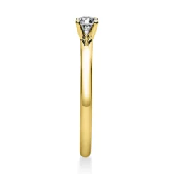 Solitär Ring Damenring 750 Gold Gelbgold Diamant Brillant 0,20 Ct. 4er-Krappe