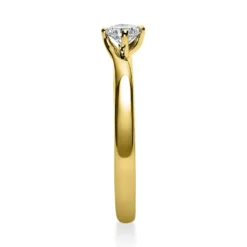 Solitär Ring Damenring 585 Gold Gelbgold Diamant Brillant 0,20 Ct. 4er-Krappe