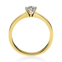 Solitär Ring Damenring 585 Gold Gelbgold Diamant Brillant 0,40 Ct. 6er-Krappe