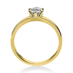 Solitär Ring Damenring 750 Gold Gelbgold Diamant Brillant 0,50 Ct. 6er-Krappe