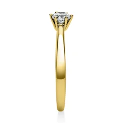 Solitär Ring Damenring 750 Gold Gelbgold Diamant Brillant 0,30 Ct. 6er-Krappe