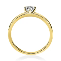 Solitär Ring Damenring 585 Gold Gelbgold Diamant Brillant 0,30 Ct. 6er-Krappe