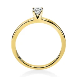 Solitär Ring Damenring 585 Gold Gelbgold Diamant Brillant 0,20 Ct. 4er-Krappe