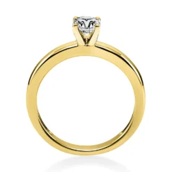 Solitär Ring Damenring 585 Gold Gelbgold Diamant Brillant 0,40 Ct. 4er-Krappe