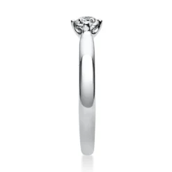 Solitär Ring Damenring 585 Gold Weißgold Diamant Brillant 0,20 Ct. 4er-Krappe