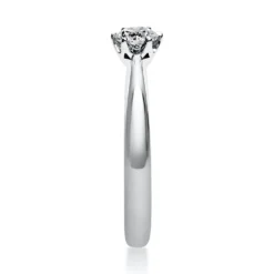 Solitär Ring Damenring 585 Gold Weißgold Diamant Brillant 0,30 Ct. 6er-Krappe