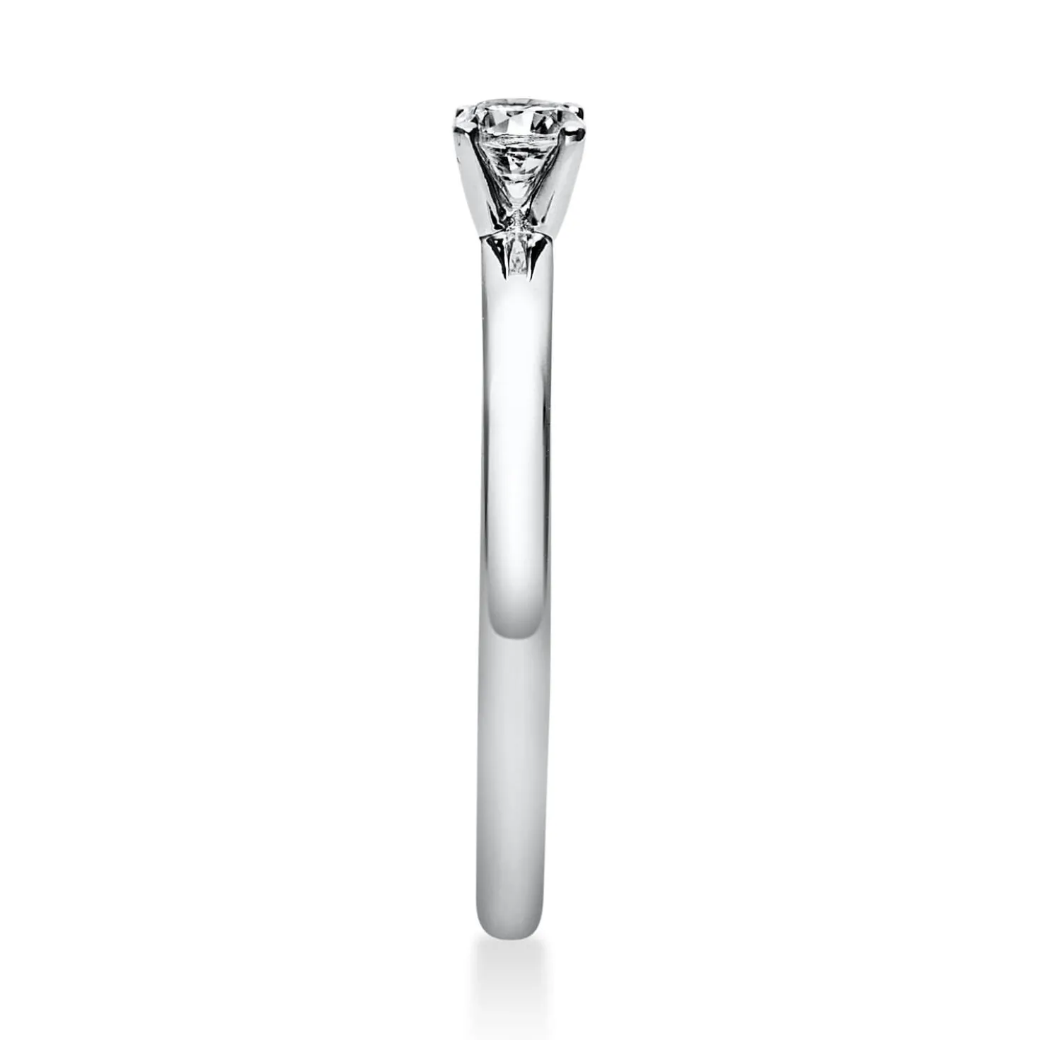 Solitär Ring Damenring 750 Gold Weißgold Diamant Brillant 0,20 Ct. 4er-Krappe