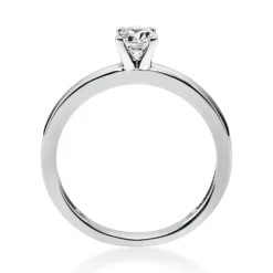 Solitär Ring Damenring 750 Gold Weißgold Diamant Brillant 0,30 Ct. 4er-Krappe