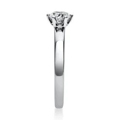 Solitär Ring Damenring 585 Gold Weißgold Diamant Brillant 0,50 Ct. 6er-Krappe
