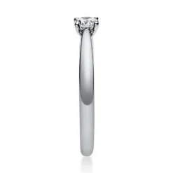 Solitär Ring Damenring 585 Gold Weißgold Diamant Brillant 0,20 Ct. 4er-Krappe