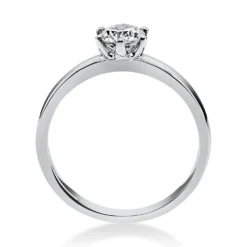 Solitär Ring Damenring 750 Gold Weißgold Diamant Brillant 0,50 Ct. 6er-Krappe