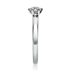 Solitär Ring Damenring 585 Gold Weißgold Diamant Brillant 0,40 Ct. 6er-Krappe