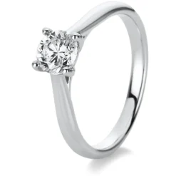 Solitär Ring Damenring 750 Gold Weißgold Diamant Brillant 0,70 Ct. 4er-Krappe