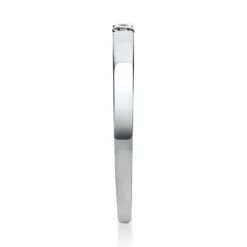 Solitär Ring Spannring aus 950 Platin mit Diamant Brillant 0,05 Ct.