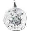 Sternzeichen Löwe - Anhänger 19,3x22,5mm aus 925 Echt Silber Halsschmuck