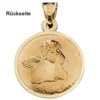 Wassermann Ketten Anhänger Goldanhänger 333 Gold rund Halsschmuck Unisex