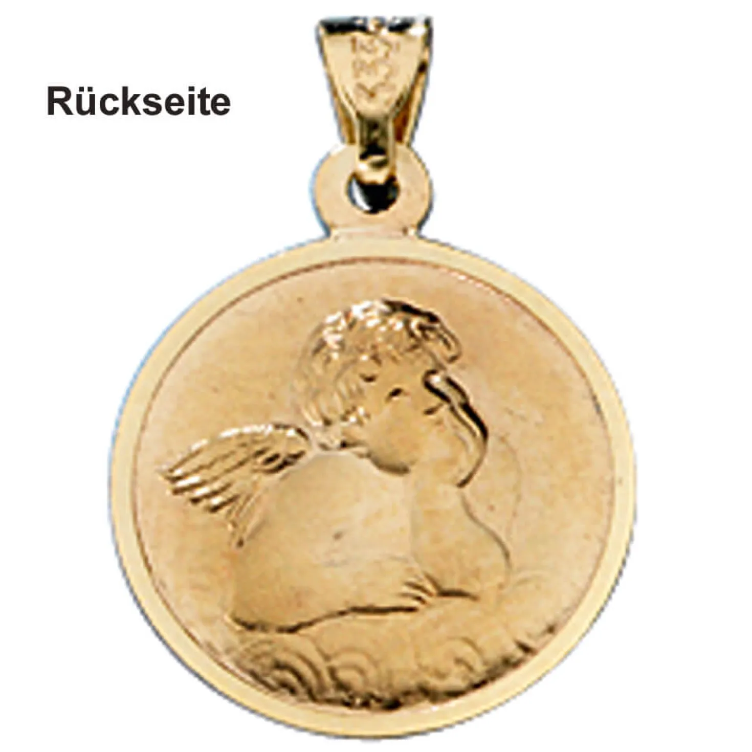 Wassermann Ketten Anhänger Goldanhänger 333 Gold rund Halsschmuck Unisex