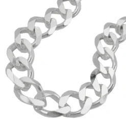 11x2,8mm Armband Weitpanzerkette Armkette, 925 Silber, 23cm, Unisex