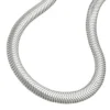 6x2mm Schlangenkette Kette Halskette Collier, flach, 925 Silber, 50cm